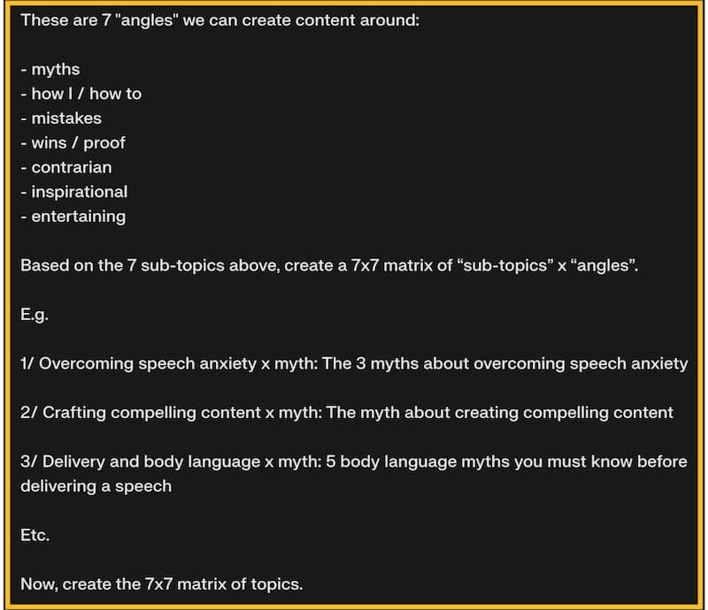 7 content angles ai prompt