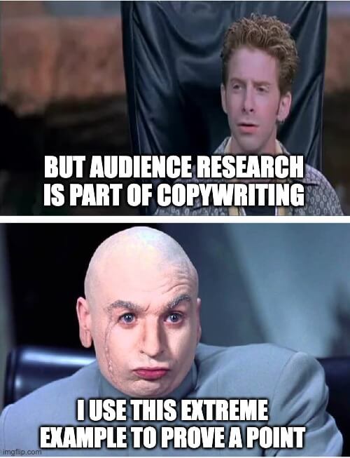 audience research is part of copywriting