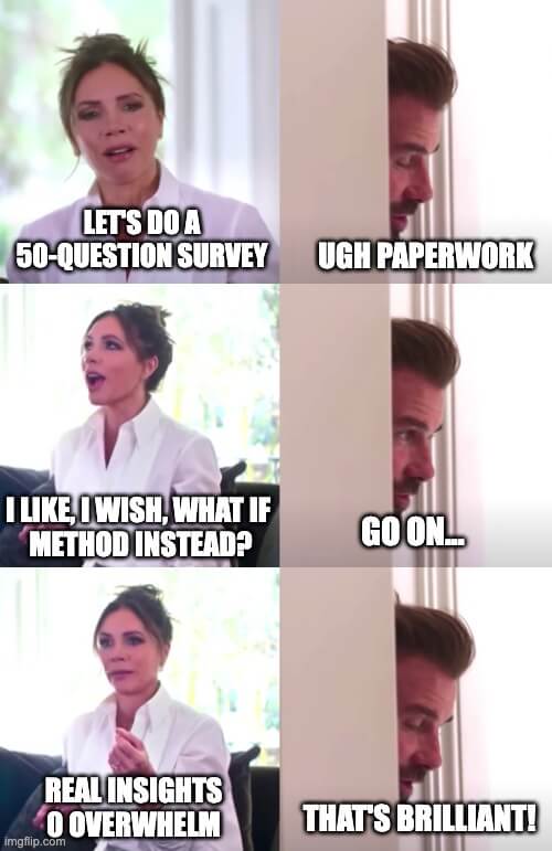 i like i wish what if survey method