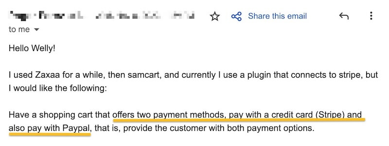 offer payment options for customers