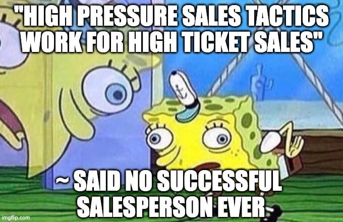 financial freedom from high pressure sales tactics