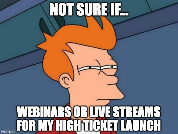 live streaming live coaching or webinars