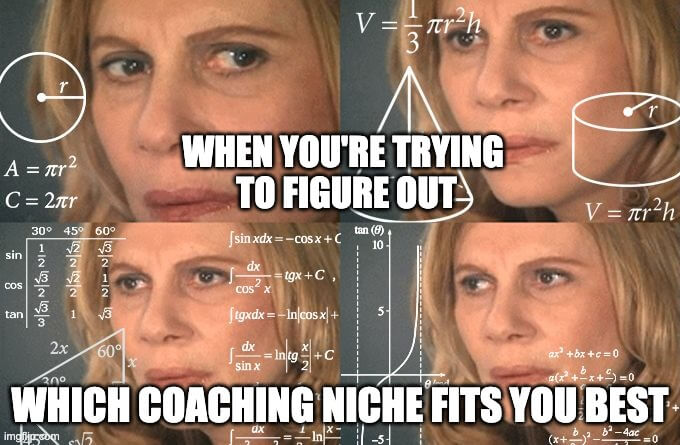 the right coaching questions depend on the niche