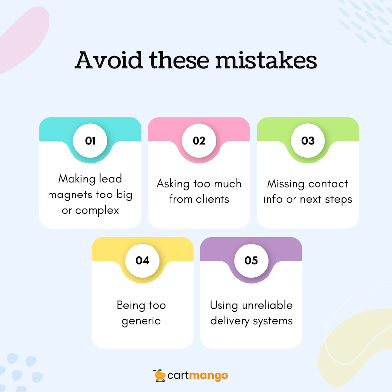 5 lead magnet mistakes
