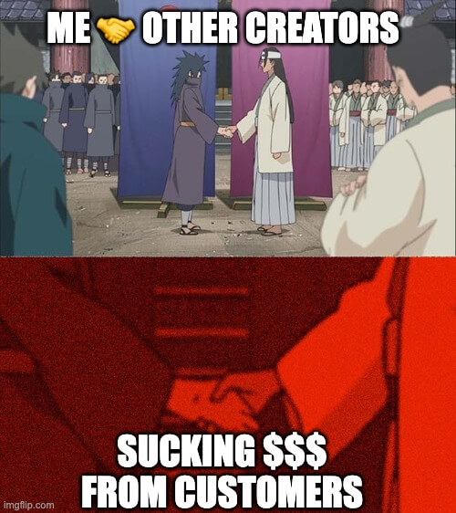 collab with other creators who share the same audience