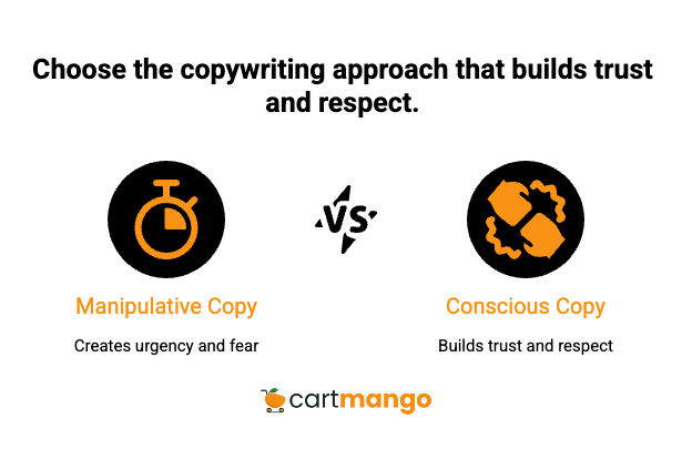 conscious copy for trust