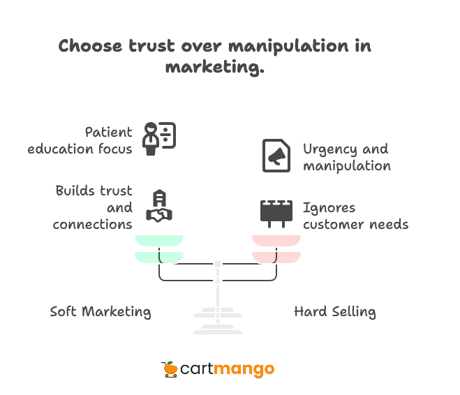 trust over manipulation for soft selling