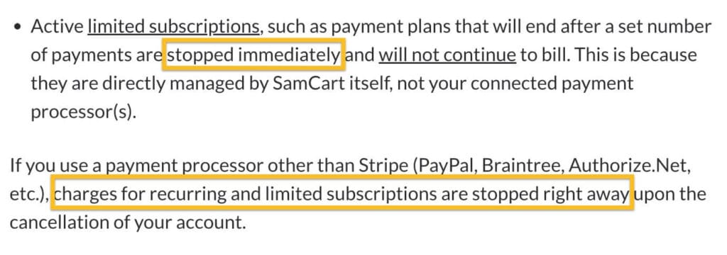 samcart subscription hostage