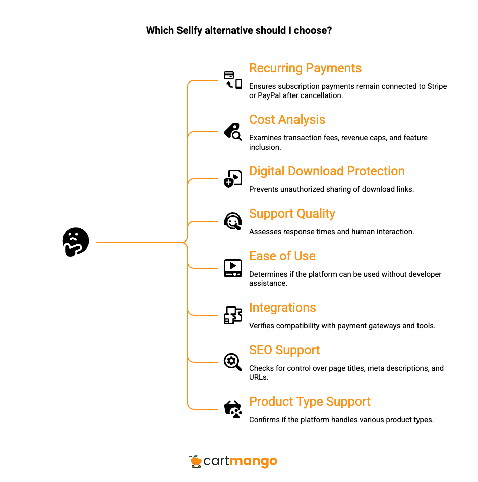 sellfy alternative - factors to consider